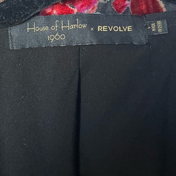 Revolve x House of Harlow NWT Velvet Bentley Boudoir Wrap Jacket - Picture 10 of 10